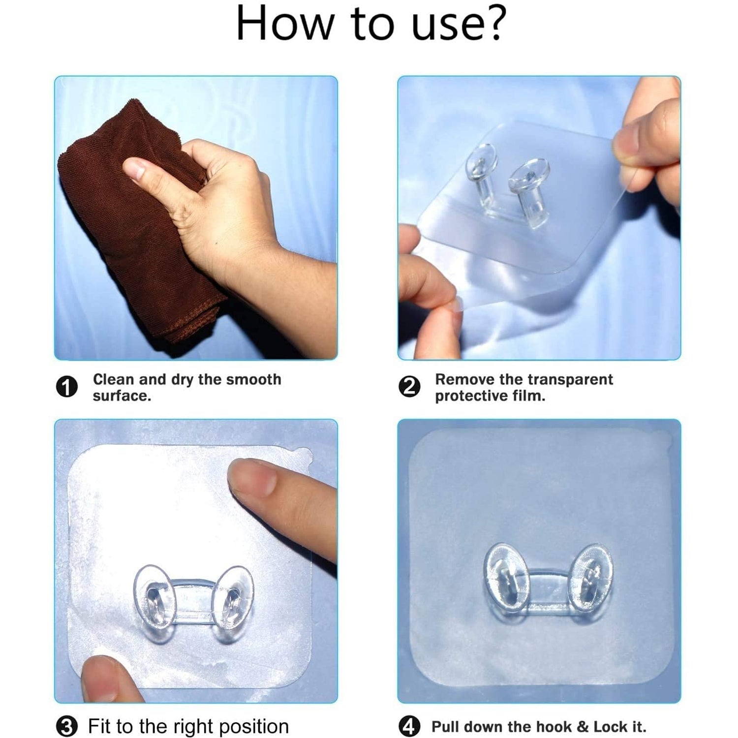 Transparent Self-Adhesive Wall Hook – Drill-Free, Waterproof & Oil-Proof for Toothbrush, Socket (1 Pc) Transparent Self-Adhesive Wall Hook – Drill-Free, Waterproof & Oil-Proof for Toothbrush, Socket (1 Pc)